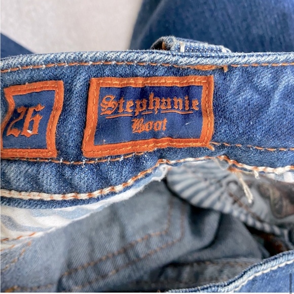 Rock Revival Stephanie Boot Med Wash Low Rise Boot Cut Jeans 26 - Picture 12 of 16